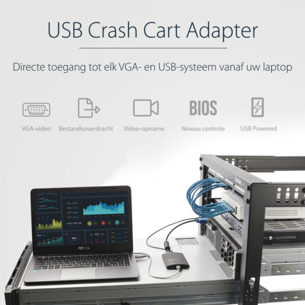 StarTech.com USB Crash Cart adapter met bestandsoverdracht & video-opname - Afbeelding 10
