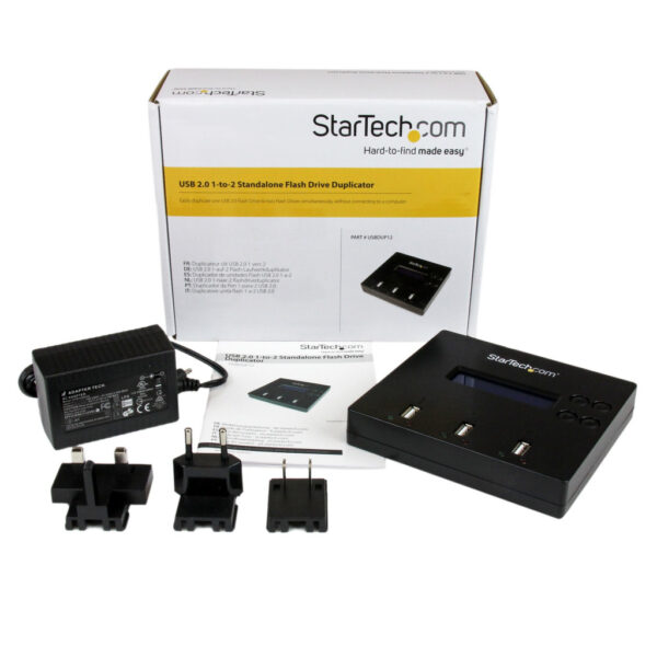 StarTech.com Standalone 1 naar 2 USB Thumb Drive Cloner en Wisser, Multiple USB Flash Drive Kloner, System/File/Whole-Drive Copy - Afbeelding 7