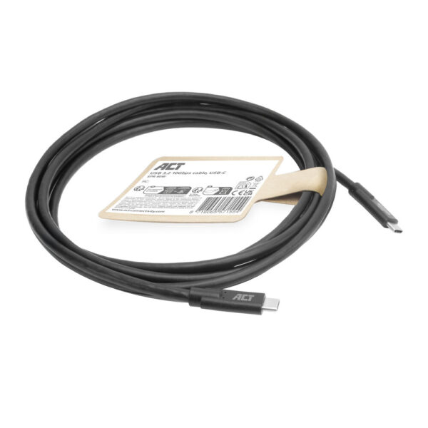 ACT USB 3.0 10Gbps 60W USB Type-C kabel, 3 meter - Afbeelding 2
