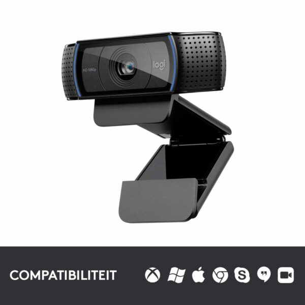 Logitech 960-001055 webcam 3 MP 1920 x 1080 Pixels USB 2.0 Zwart - Afbeelding 5