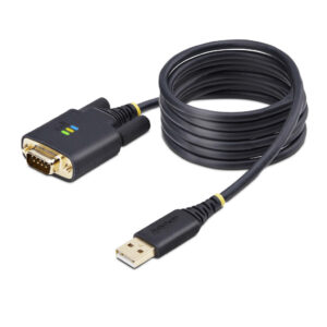 StarTech.com 2m USB naar Serieel Adapter/Converter Kabel, COM Retention, Verwisselbare DB9 Schroeven/Moeren, USB-A naar DB9 RS2