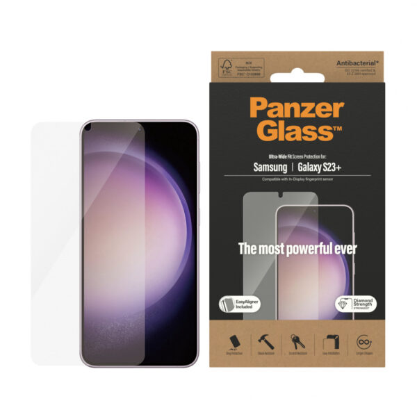 Panzerglass Gehard Glas Edge To Edge Screenprotector Samsung Galaxy S23+ - Afbeelding 2