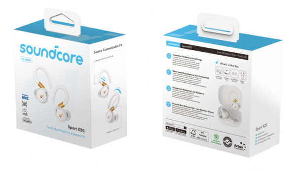 Anker Sport X20 Headset Draadloos In-ear Gesprekken/Muziek/Sport/Elke dag Wit - Afbeelding 7