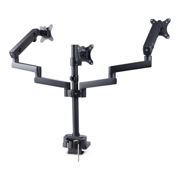 StarTech.com Triple Monitor Arm voor Bureau, Tot Drie 27inch Schermen, VESA 75x75/100x100, Instelling zonder Gereedschap, C-klem - Afbeelding 2