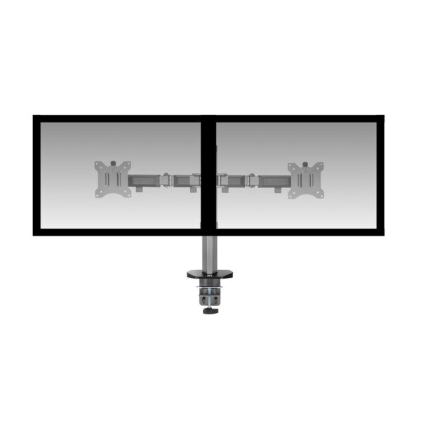 ACT Monitorarm 32" office, 2 schermen, zilver - Afbeelding 2