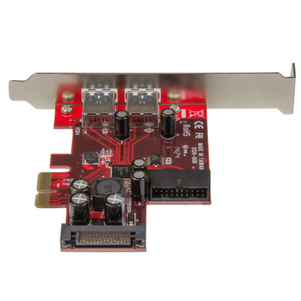 StarTech.com 4-poorts PCI Express USB 3.0 kaart 2 extern, 2 intern SATA-voeding - Afbeelding 4