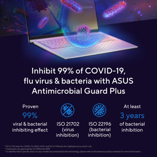 ASUS Vivobook 17 X1704VA-AU586W Intel® Core™ i5 i5-1334U Laptop 43,9 cm (17.3") Full HD 8 GB DDR4-SDRAM 512 GB SSD Wi-Fi 5 (802. - Afbeelding 15