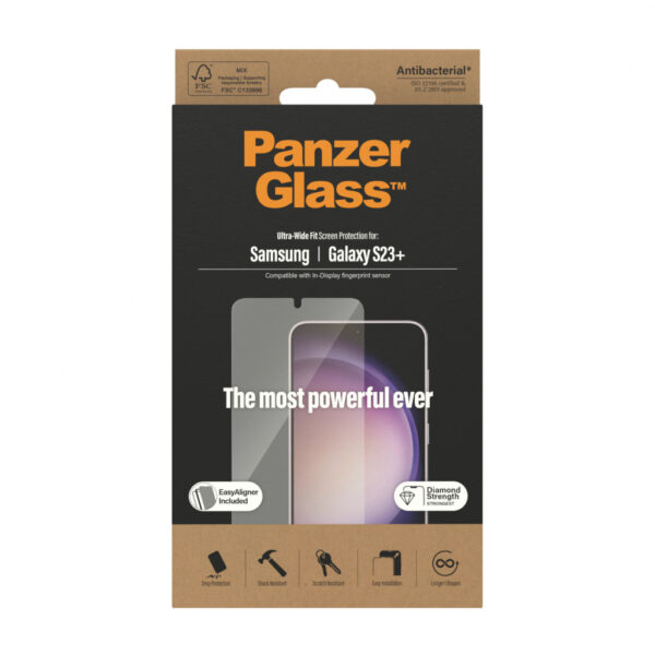 Panzerglass Gehard Glas Edge To Edge Screenprotector Samsung Galaxy S23+ - Afbeelding 3