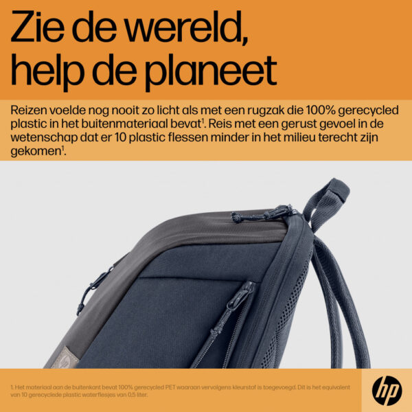 HP Travel 15,6 Laptop Backpack, 18 liter, Iron Grey - Afbeelding 6