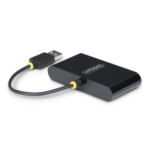 StarTech.com 4-Port USB 2.0 Hub, USB Bus Powered, Compacte Travel USB Hub, USB 2.0 Splitter, Multi-Port Mini USB Hub, 480Mbps, O - Afbeelding 2