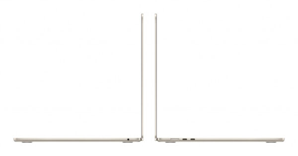 Apple MacBook Air Apple M M3 Laptop 38,9 cm (15.3") 16 GB 256 GB SSD Wi-Fi 6E (802.11ax) macOS Sonoma Nederlands Beige - Afbeelding 4