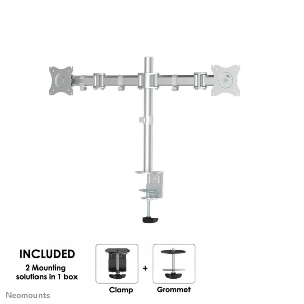 Neomounts NM-D135DSILVER Monitorarm 10-27" - Afbeelding 2
