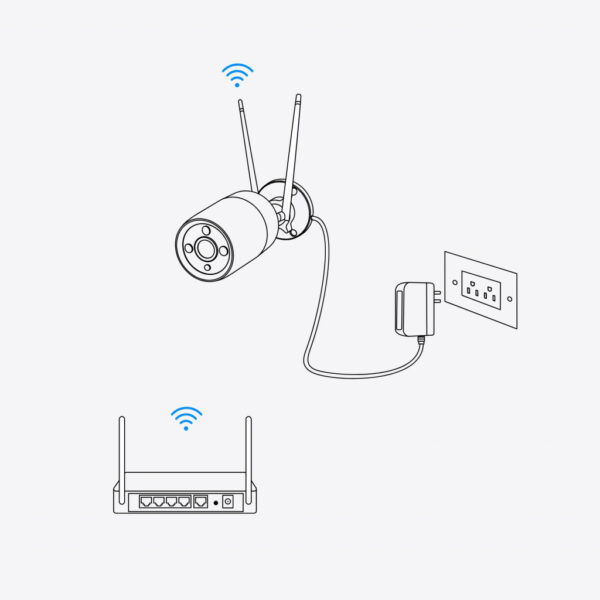 Reolink W320 - 5 MP beveiligingscamera voor buiten, 2,4/5 GHz wifi, detectie van personen/voertuigen/dieren, 30 meter nachtzicht - Afbeelding 3