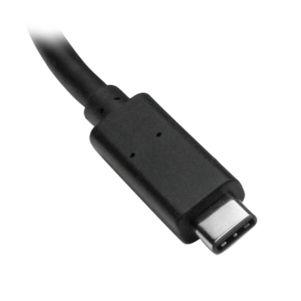 StarTech.com 3 poorts USB C naar USB-A hub met Gigabit Ethernet - USB-C naar 3x USB-A - USB 3.0 (5Gbps) - Inclusief voedingsadap - Afbeelding 2