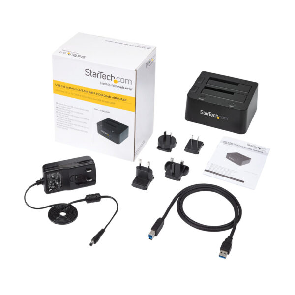 StarTech.com USB 3.0 dubbel harddisk docking station met UASP voor 2,5/3,5 inch SSD / HDD SATA 6 Gbps - Afbeelding 9