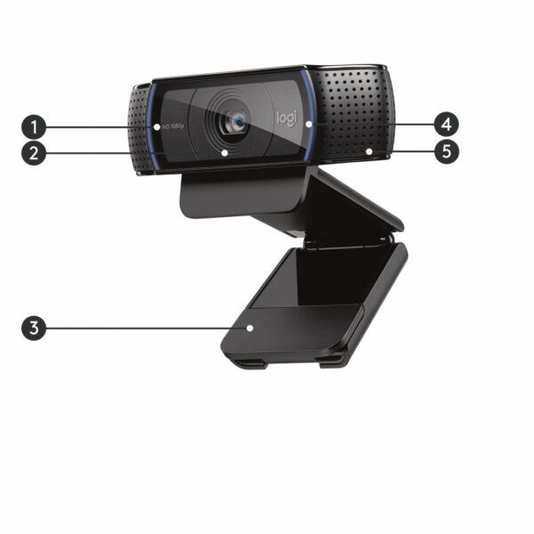 Logitech 960-001055 webcam 3 MP 1920 x 1080 Pixels USB 2.0 Zwart - Afbeelding 15