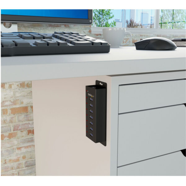 StarTech.com 7-poorts USB 3.0 hub - 5Gbps - op een desktop of op de wand monteerbare metalen behuizing - Afbeelding 4