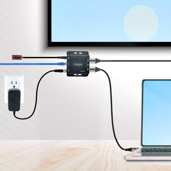StarTech.com HDMI Extender over CAT6/CAT5, 4K30Hz/40m of 1080p/70m Video Extender, HDMI over Ethernet Verlenger, PoC HDMI Zender - Afbeelding 7