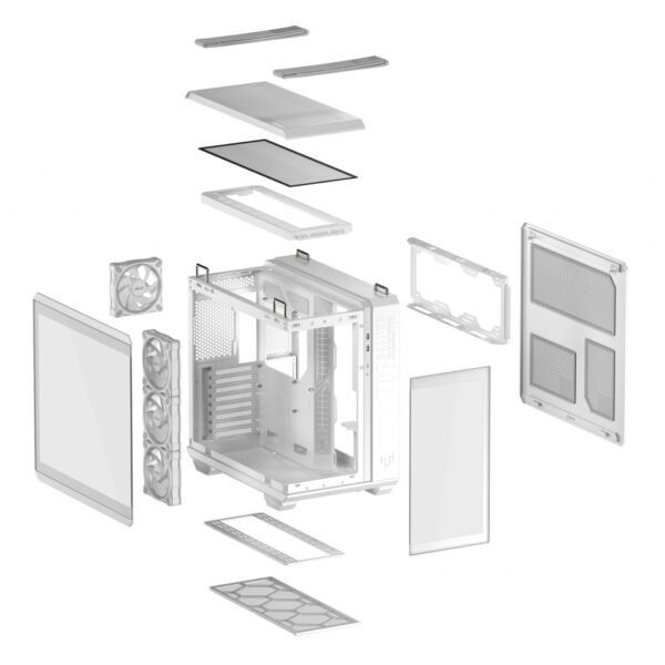 ASUS TUF GAMING GT502 Horizon TG ARGB White Midi Tower Wit - Afbeelding 17