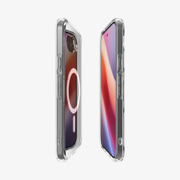 Spigen Ultra Hybrid Metal Ring (MagFit) mobiele telefoon behuizingen 16 cm (6.3") Hoes Transparant, Wit - Afbeelding 5