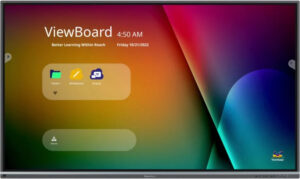 Viewsonic IFP7550-5F interactief whiteboard 190,5 cm (75") 3840 x 2160 Pixels Touchscreen Zwart HDMI