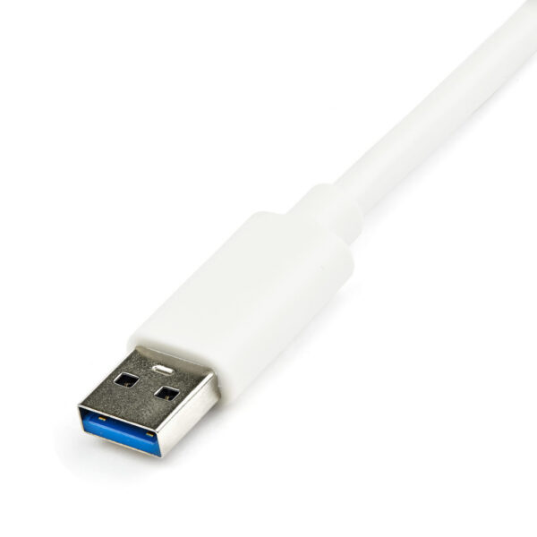 StarTech.com USB 3.0 naar gigabit Ethernet-adapter NIC met USB-poort - wit - Afbeelding 2