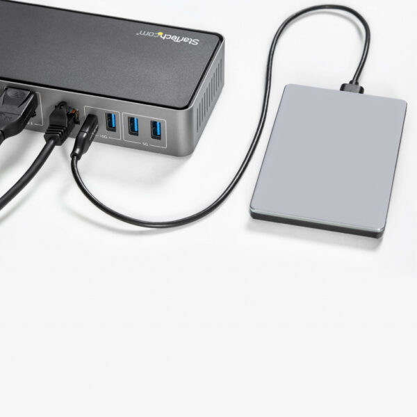 StarTech.com USB-C & USB-A Dock - Hybride Universeel Triple Monitor Laptop Docking Station DisplayPort & HDMI 4K 60Hz - 85W Powe - Afbeelding 4
