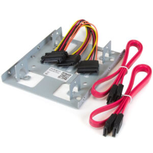 StarTech.com Dubbele 2,5 inch naar 3,5 inch HDD-steun voor SATA harde schijven 2,5 inch naar 3,5 inch steun met 2 schijven voor
