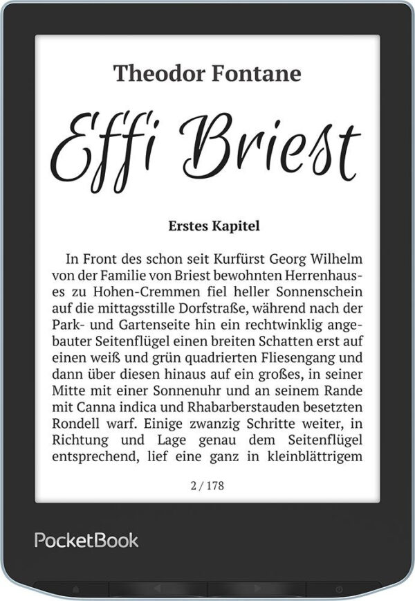 PocketBook Verse e-book reader 8 GB Wifi Zwart, Blauw - Afbeelding 2