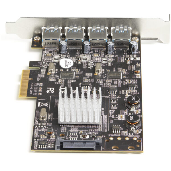 StarTech.com 4-Port USB PCIe Kaart - 10Gbps USB 3.1/3.2 Gen 2 Type-A PCI Express Kaart met 2 Controllers - 4x USB-A - USB PCIe A - Afbeelding 3