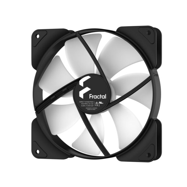 Fractal Design Aspect 14 RGB PWM Computer behuizing Ventilator 14 cm Zwart 1 stuk(s) - Afbeelding 4