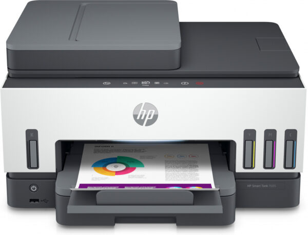 HP Smart Tank 7605 Draadloos All-in-One Kleur Printer, Dubbelzijdig printen; Kopieerapparaat, Scanner