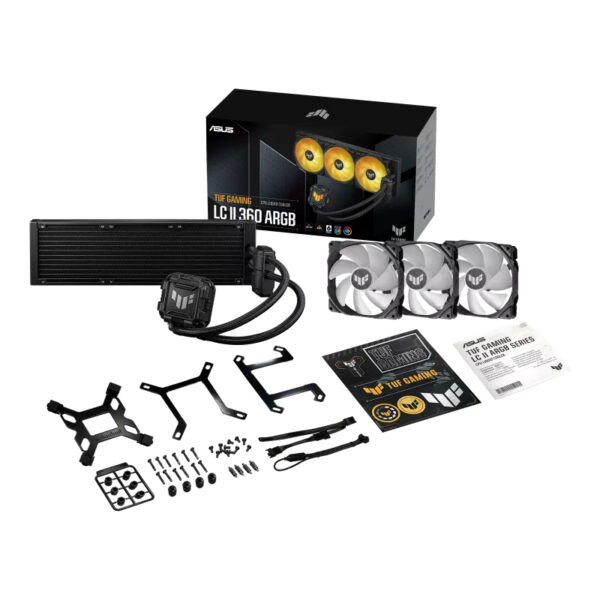 ASUS TUF GAMING LC II 360 ARGB Processor Kit voor vloeistofkoeling 12 cm Zwart - Afbeelding 2