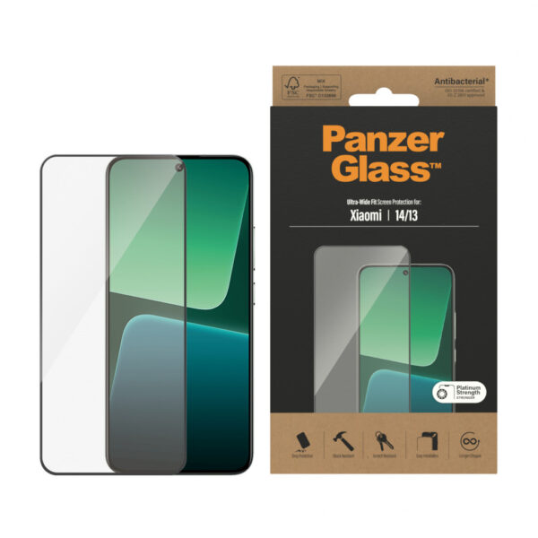 PanzerGlass ® Screen Protector Xiaomi 14 | 13 | Ultra-Wide Fit Doorzichtige schermbeschermer 1 stuk(s) - Afbeelding 2