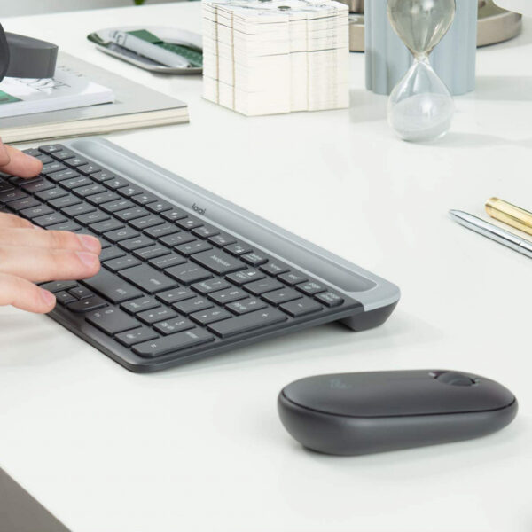 Logitech 920-009192 toetsenbord Inclusief muis Universeel RF Draadloos QWERTZ Zwitsers Grafiet - Afbeelding 3