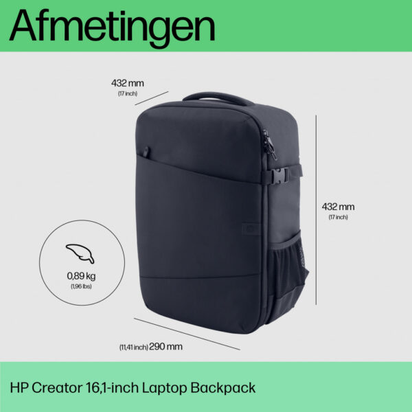 HP Creator 16,1-inch Laptop Backpack - Afbeelding 8
