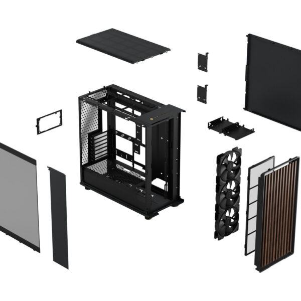 Fractal Design North XL Desktop Zwart, Houtskool - Afbeelding 15