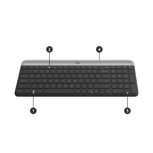 Logitech 920-009192 toetsenbord Inclusief muis Universeel RF Draadloos QWERTZ Zwitsers Grafiet - Afbeelding 6
