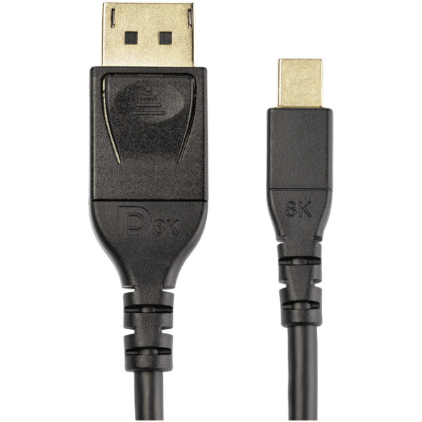StarTech.com 2m Mini DisplayPort naar DisplayPort 1.4 VESA Certified Kabel 8K 60Hz HBR3 HDR Super UHD mDP naar DP 1.4 Slim (34 A - Afbeelding 2