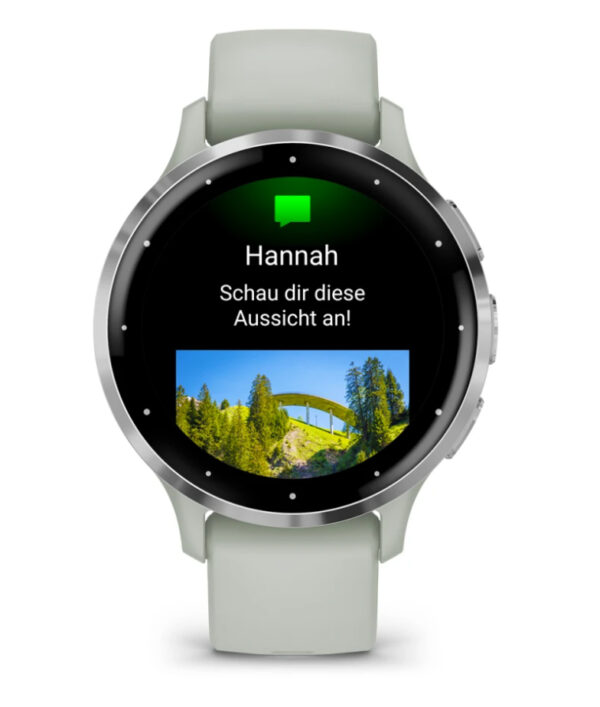 Garmin Venu 3S 3,05 cm (1.2") AMOLED 41 mm Digitaal 390 x 390 Pixels Touchscreen Grijs, Zilver Wifi GPS - Afbeelding 4