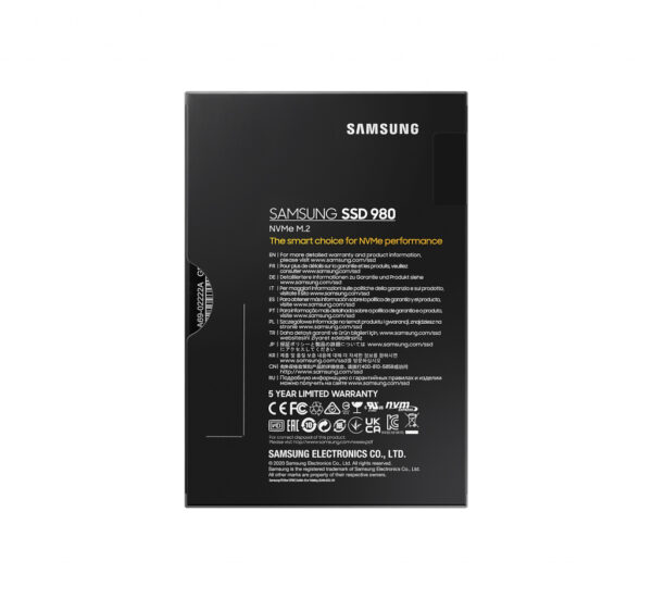 Samsung 980 500 GB M.2 PCI Express 3.0 NVMe V-NAND - Afbeelding 5