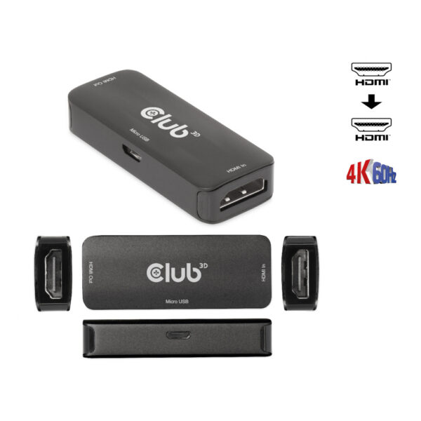 CLUB3D HDMI Active 4K60Hz Repeater F/F - Afbeelding 6