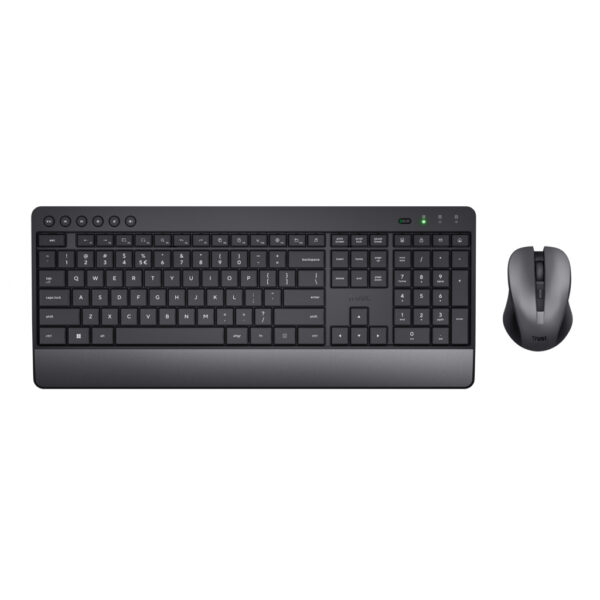 Trust Trezo toetsenbord Inclusief muis Kantoor RF Draadloos AZERTY Belgisch Zwart - Afbeelding 5