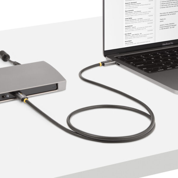 StarTech.com 1m USB4 Kabel, USB-IF Gecertificeerde USB-C Kabel, 40 Gbps, USB Type-C Data Transfer Kabel, 100W Power Delivery, 8K - Afbeelding 9