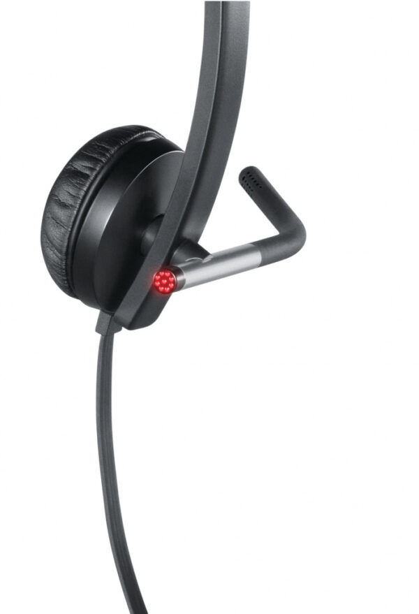 Logitech 981-000519 hoofdtelefoon/headset Bedraad Hoofdband Kantoor/callcenter USB Type-A Zwart, Zilver - Afbeelding 3