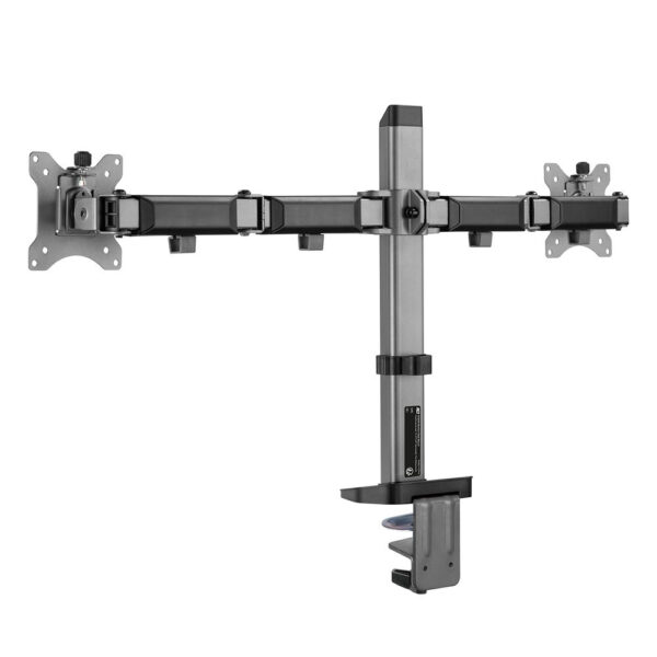 ACT Monitorarm 32" office, 2 schermen, zilver - Afbeelding 3