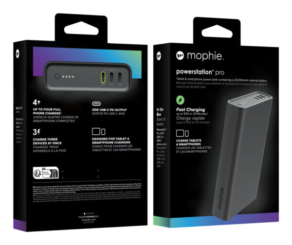 mophie Powerstation Pro 20000 mAh Zwart - Afbeelding 5