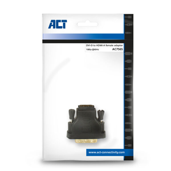 ACT Verloopadapter DVI-D male - HDMI A female - Afbeelding 4