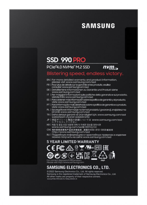 Samsung 990 PRO 1 TB M.2 PCI Express 4.0 NVMe V-NAND MLC - Afbeelding 7