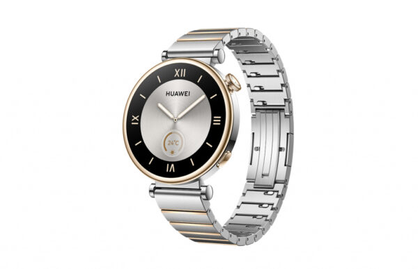 Huawei Watch GT 4 41mm Goud (Zilveren Schakelband) - Afbeelding 2